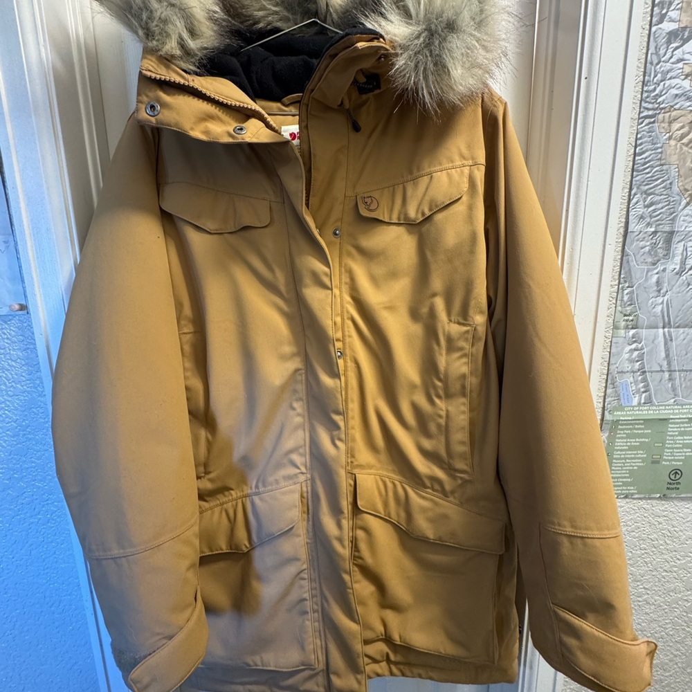 Fjallraven Nuuk Winter Parka with Faux Fur Hood